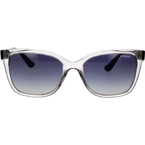 Stilvolle Sonnenbrille mit grau-blau getönten Gläsern - Vogue - Modalova