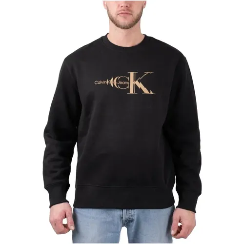 Sweatshirts, male, , Size: 2XL Copper Logo Sweatshirt - Calvin Klein - Modalova