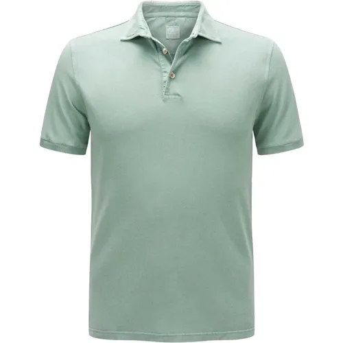 Short Sleeve Sage Polo Shirt , male, Sizes: 2XL - Fedeli - Modalova