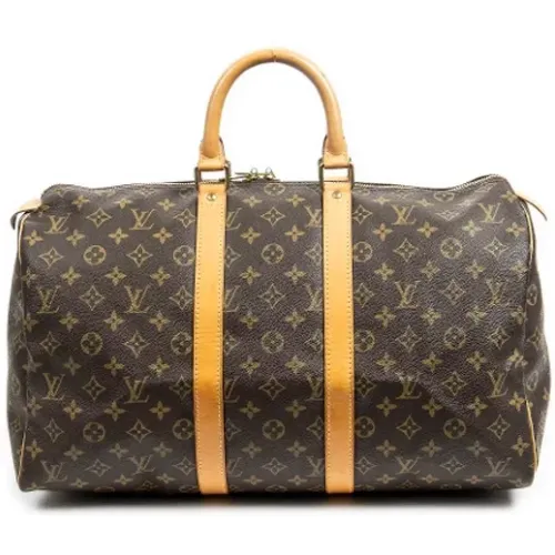 Pre-owned Weekend Bags, female, , Size: ONE SIZE Pre-owned Coated canvas handbags - Louis Vuitton Vintage - Modalova