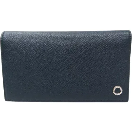 Pre-owned Wallets, male, , Size: ONE SIZE Pre-owned Leather wallets - Bvlgari Vintage - Modalova