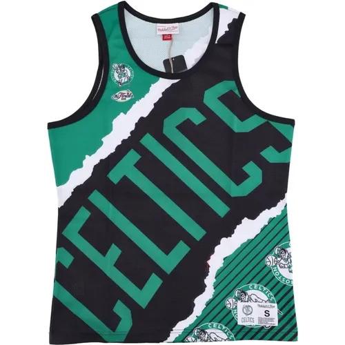 Boston Celtics Tank Top NBA Jumbotron , Herren, Größe: L - Mitchell & Ness - Modalova