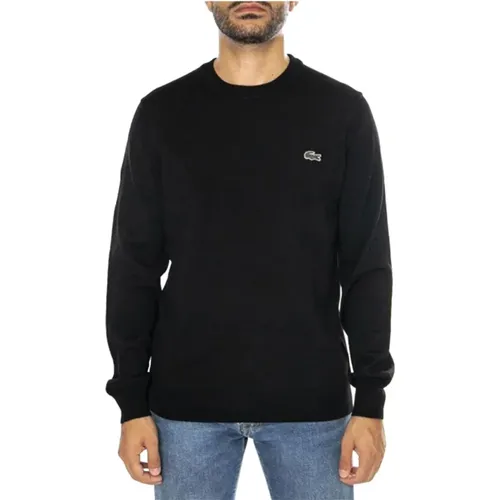 Schwarzer Pullover Klassisches Logo Herren , Herren, Größe: XS - Lacoste - Modalova