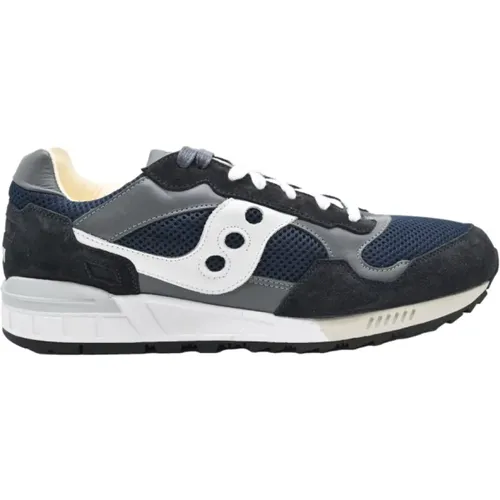 Navy White Sneakers Stylish Casual Shoes , male, Sizes: 7 UK - Saucony - Modalova