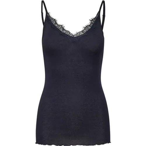 Lace Trimmed Strap Top Night Sky , female, Sizes: M, XS, 2XL, XL, L, S - Saint Tropez - Modalova