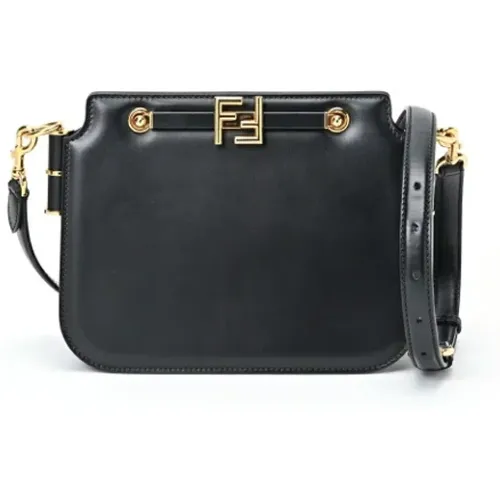 Pre-owned Cross Body Bags, female, , Size: ONE SIZE Pre-owned Leather shoulder-bags - Fendi Vintage - Modalova