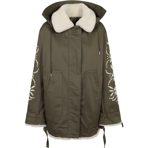 Dusty Olive Piumino Parka - Ermanno Scervino - Modalova