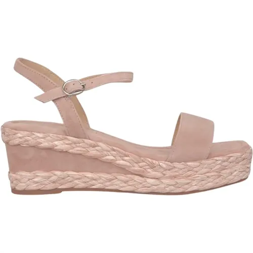 Woven Leather Wedge Sandal , female, Sizes: 8 UK, 7 UK, 6 UK, 5 UK, 4 UK - Alma en Pena - Modalova