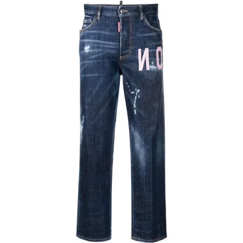 Stylische Gerades Jeans , Damen, Größe: XS - Dsquared2 - Modalova