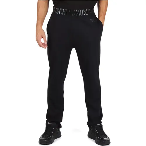 Cotton Sport Pants with Logo Print , male, Sizes: M, XL, 2XL, L - Moschino - Modalova