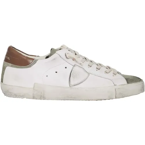 Paris Leather Sneakers , male, Sizes: 7 UK, 8 UK, 10 UK - Philippe Model - Modalova