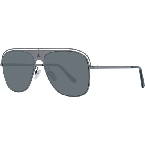 Sunglasses, male, , Size: ONE SIZE Gunmetal Aviator Sunglasses for Men - Bally - Modalova