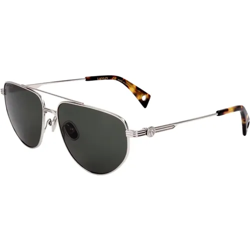 Sunglasses, unisex, , Size: 58 MM Silver Metal Unisex Sunglasses - Lanvin - Modalova