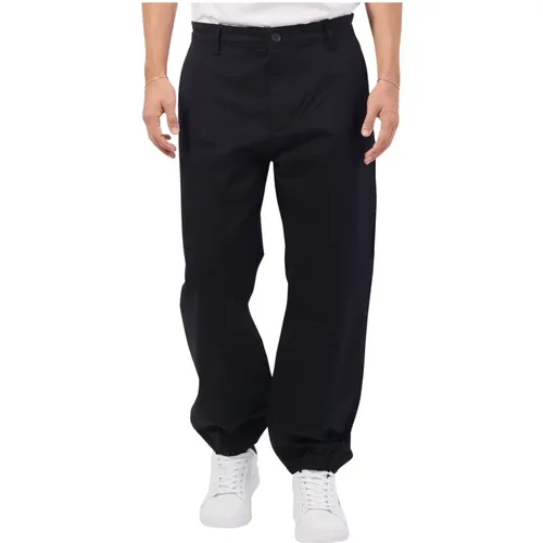 Schwarze Joggerhose mit Elastischen Bündchen , Herren, Größe: W29 - Armani Exchange - Modalova