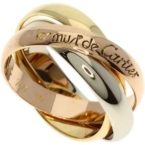 Pre-owned Jewellery, female, , Size: ONE SIZE Pre-owned Yellow Gold rings - Cartier Vintage - Modalova