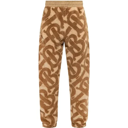 Sweatpants, male, , Size: S Beige and `Dimitri` Track Pants - Burberry - Modalova