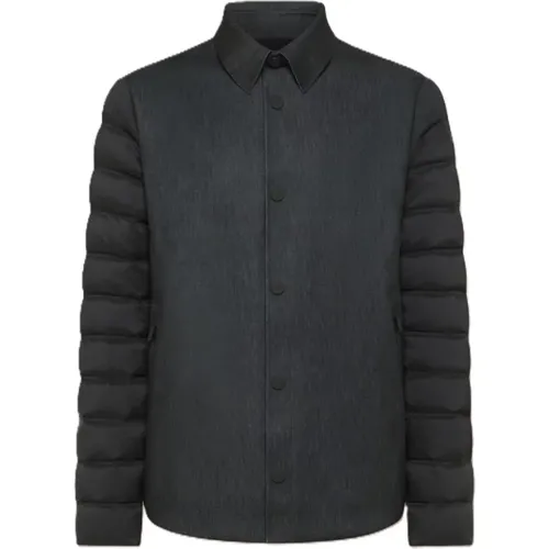 Hybrid Overshirt Jacke Schwarz , Herren, Größe: L - RRD - Modalova