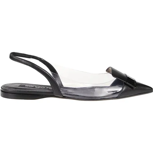 Elegante Flat Slingback Sandalen , Damen, Größe: 38 1/2 EU - Sergio Rossi - Modalova
