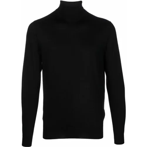 Turtlenecks, male, , Size: 3XL Cashmere-Silk Roll-Neck Turtleneck - Mauro Ottaviani - Modalova