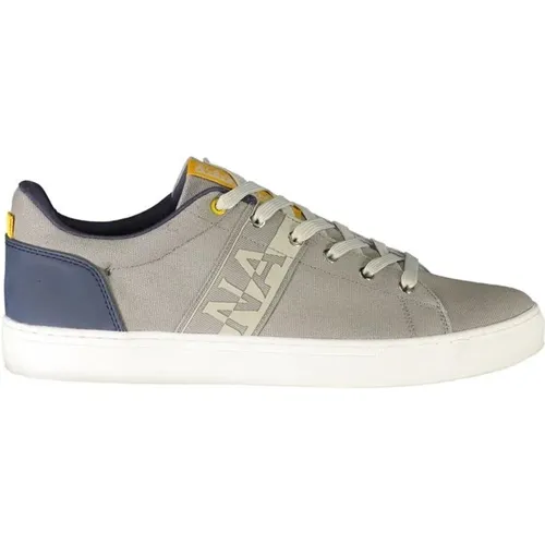 Grauer Polyester-Sneaker mit Kontrastdetails - Napapijri - Modalova