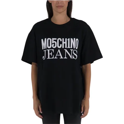 Logo T-Shirt Stylish Addition Comfort Durability , female, Sizes: XS - Moschino - Modalova