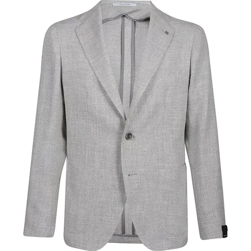 Blazers, male, , Size: L Elegant Blazer Jacket - Tagliatore - Modalova