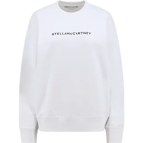 Weißer Sweatshirt mit Logo-Print - Stella Mccartney - Modalova