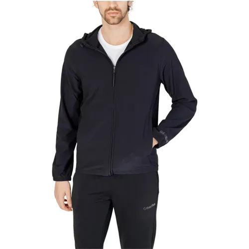 Zip-throughs, male, , Size: XL Zip-Up Hooded Blazer - Calvin Klein - Modalova