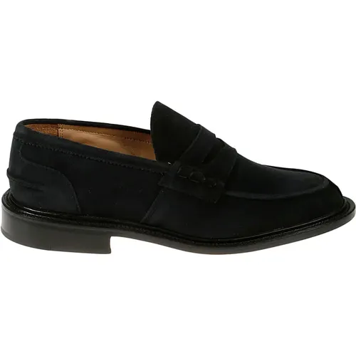 Loafers, male, , Size: 8 US Suede Moccasin Loafers - Tricker's - Modalova