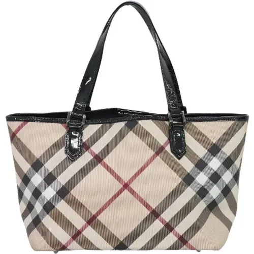 Pre-owned Tote Bags, female, , Size: ONE SIZE Pre-owned Canvas handbags - Burberry Vintage - Modalova