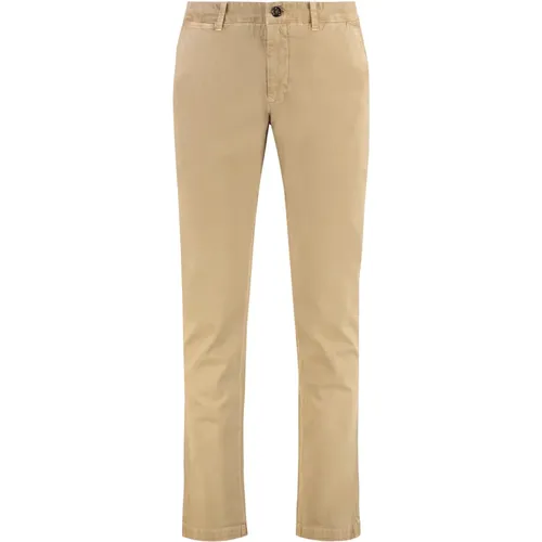 Chinos, male, , Size: M Chino pants with back pockets - Moorer - Modalova