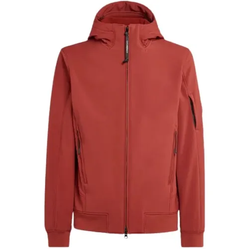 Softs Jacket with Adjustable Hood and Zippered Pockets , male, Sizes: L - C.P. Company - Modalova