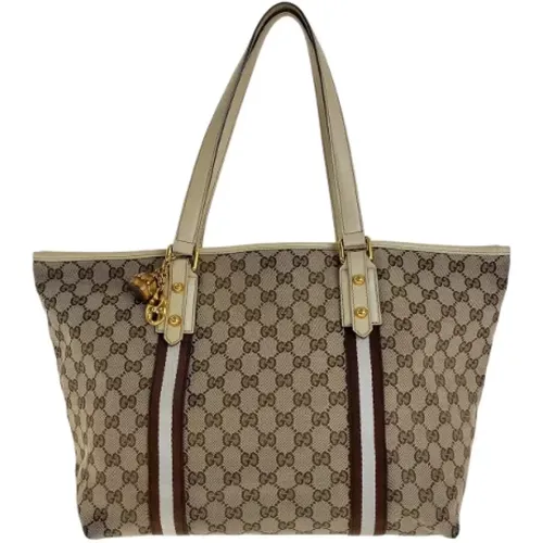 Pre-owned Tote Bags, female, , Size: ONE SIZE Pre-owned Canvas totes - Gucci Vintage - Modalova