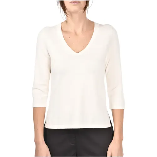 V-neck Strickware , Damen, Größe: L - Paolo Fiorillo Capri - Modalova