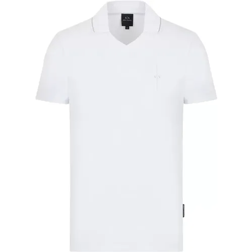 Polo Shirt with Stretch Cotton , male, Sizes: XS - Armani Exchange - Modalova