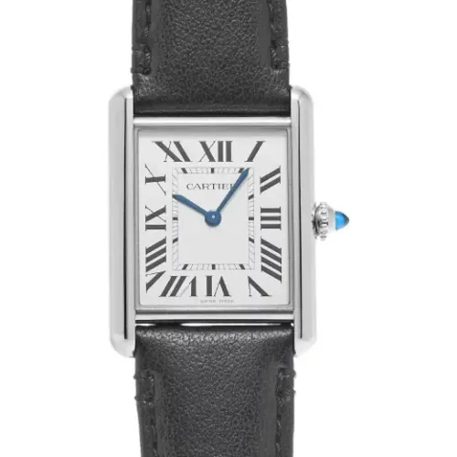 Pre-owned Watches, female, , Size: ONE SIZE Pre-owned Leather watches - Cartier Vintage - Modalova