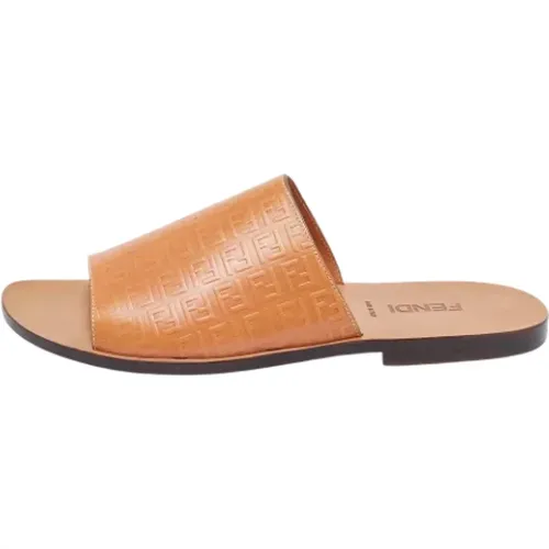 Pre-owned Leather sandals , female, Sizes: 12 UK - Fendi Vintage - Modalova