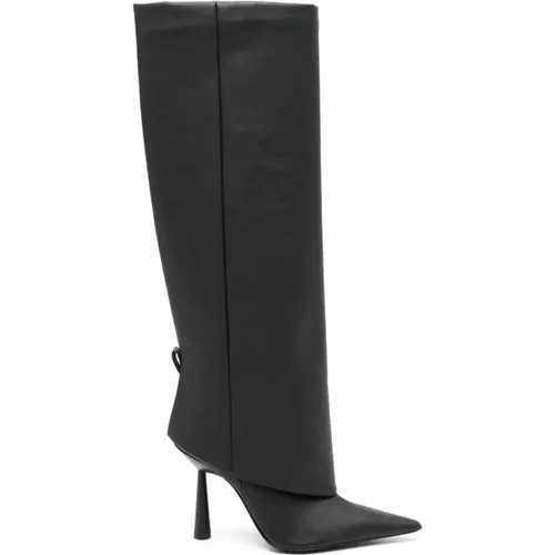 Schwarze knielange Ros-Stiefel - Gia Borghini - Modalova