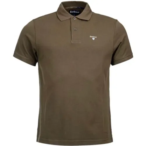 Tartan Trim Piquet Polo Shirt , male, Sizes: M, XL, S, L, 2XL - Barbour - Modalova