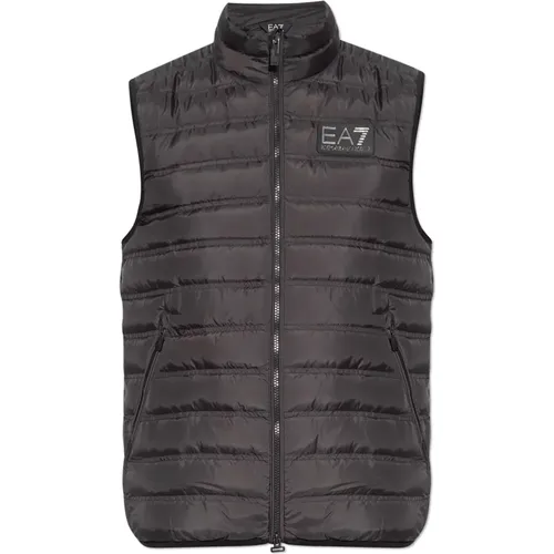 Vests, male, , Size: XS Down Waistcoat - Emporio Armani EA7 - Modalova