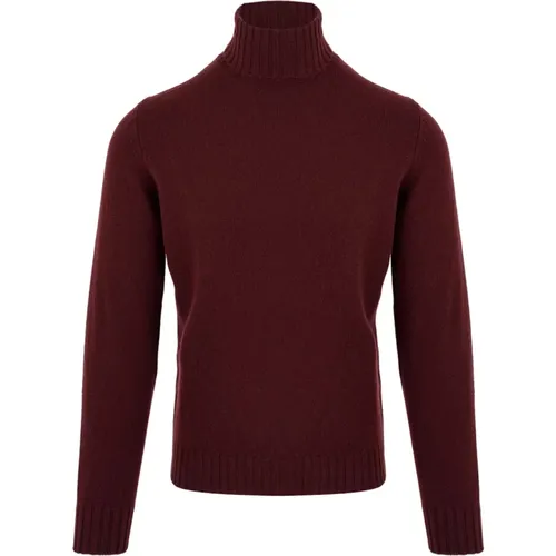 Turtlenecks, male, , Size: XL Bordeaux Sweaters Dv3Ml Wc7R 380 - Filippo De Laurentiis - Modalova