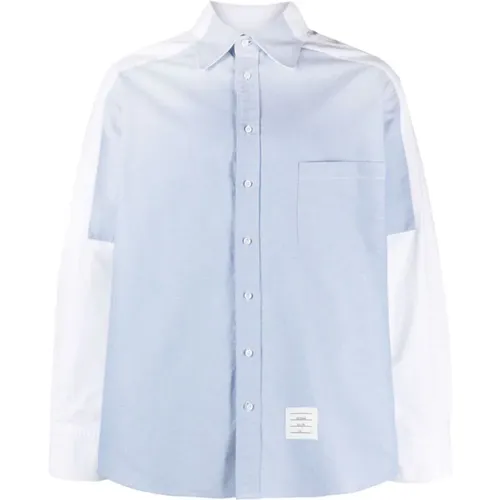 Oversized White Oxford Cotton Shirt , male, Sizes: M - Thom Browne - Modalova