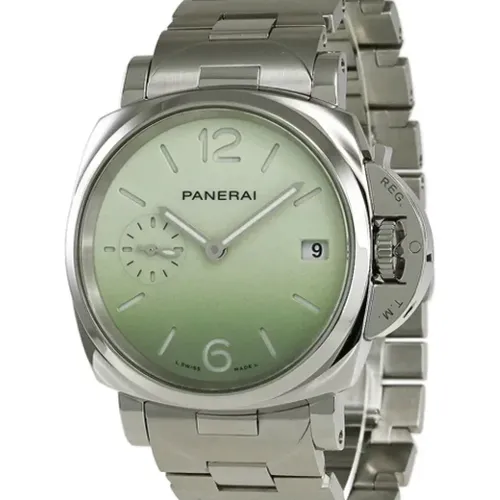 Pre-owned Stainless Steel watches , female, Sizes: ONE SIZE - Panerai Pre-owned - Modalova