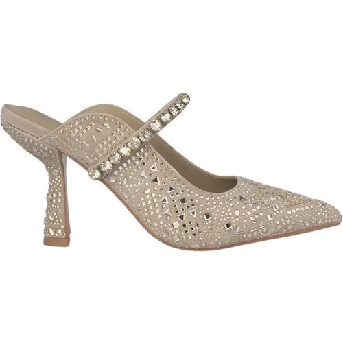 Embellished Heeled Shoes , female, Sizes: 4 UK, 5 UK - Alma en Pena - Modalova