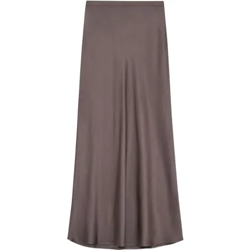 Silk Skirt High Waist Smooth Fit , female, Sizes: S - Anine Bing - Modalova