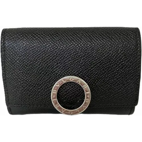 Pre-owned Leather wallets , male, Sizes: ONE SIZE - Bvlgari Vintage - Modalova