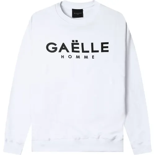 Herren Weißer Sweatshirt Gaab Modell , Herren, Größe: L - Gaëlle Paris - Modalova