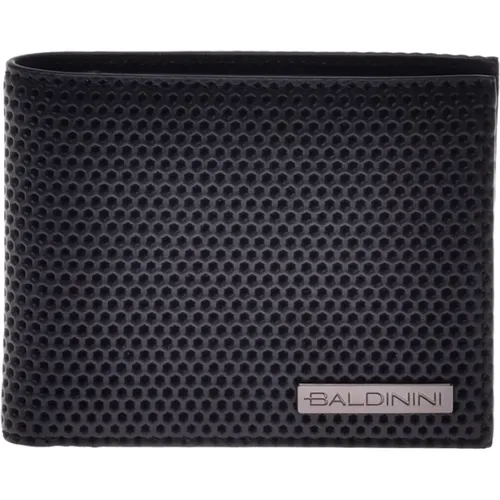 Wallet in speckled leather , male, Sizes: ONE SIZE - Baldinini - Modalova