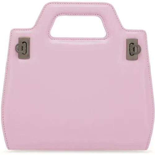 Gancini Leather Handbag , female, Sizes: ONE SIZE - Salvatore Ferragamo - Modalova