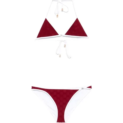 Bikinis, female, , Size: XS Bordeaux Sea Clothing Bikini Set - Gucci - Modalova